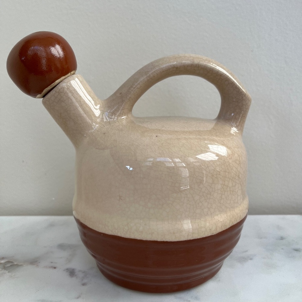 1950 Vintage Maple Syrup Stoneware Refrigerator Jug